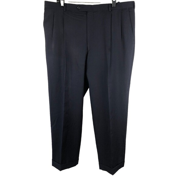 Burberrys London Dress Pants Mens 40 Blue Office (read) - Picture 1 of 13